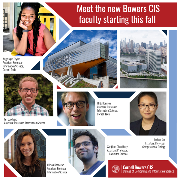 Collage of new faculty