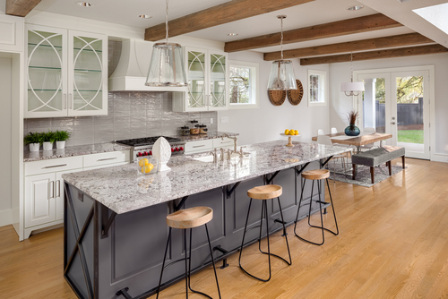 Beautiful Kitchen in New Luxury Home with Large Island_ Hardwood Floors_...