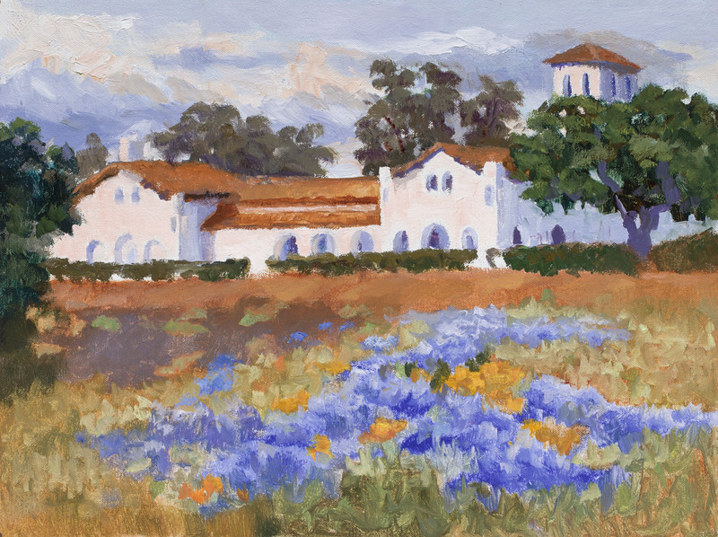 Hacienda Lupine 12x16