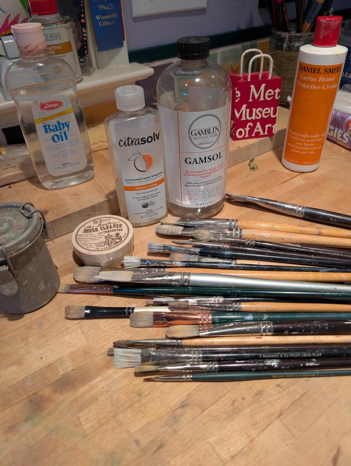 Oil Paint Cleanup