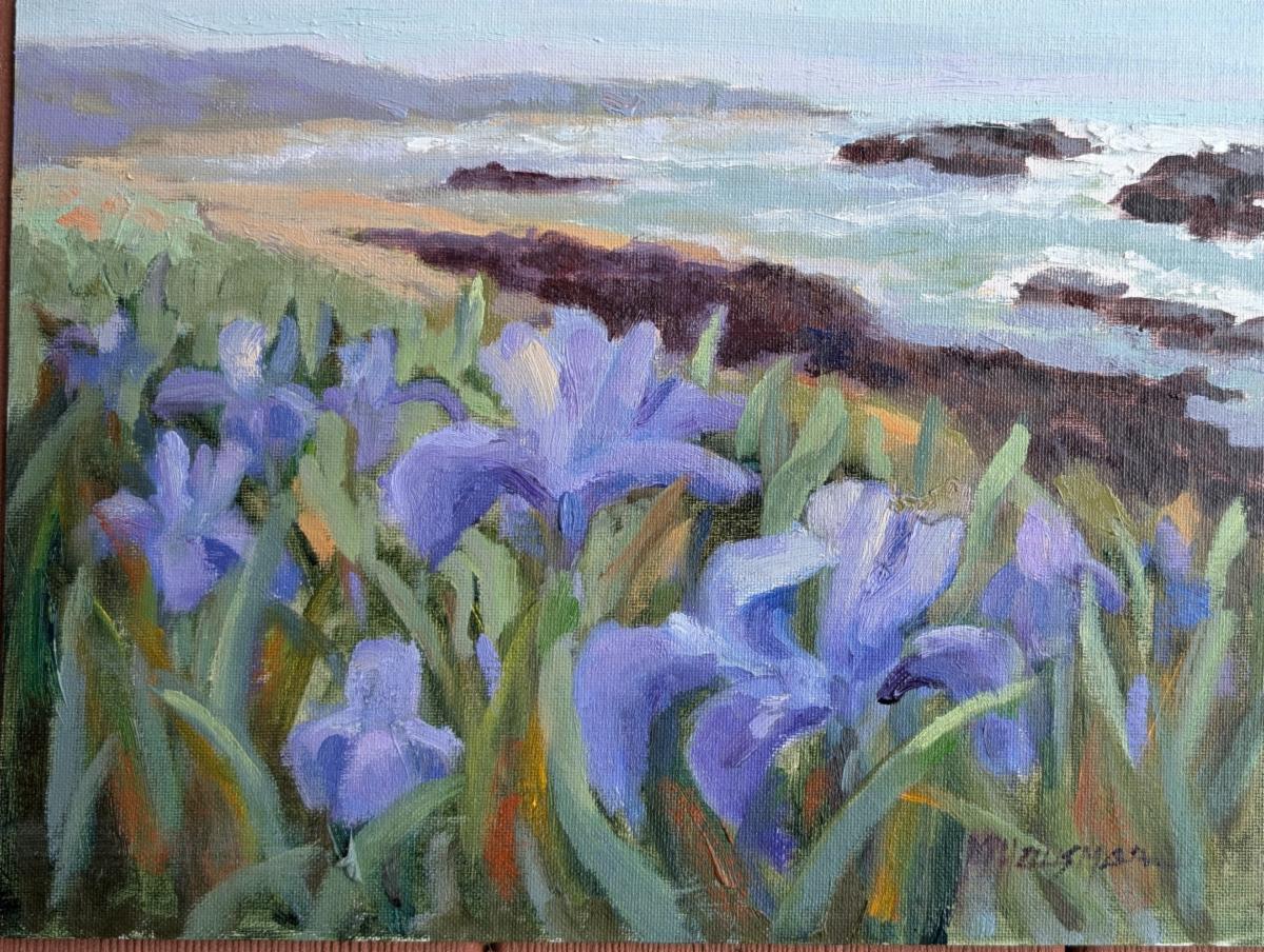 Iris Study 3 9x12 oil