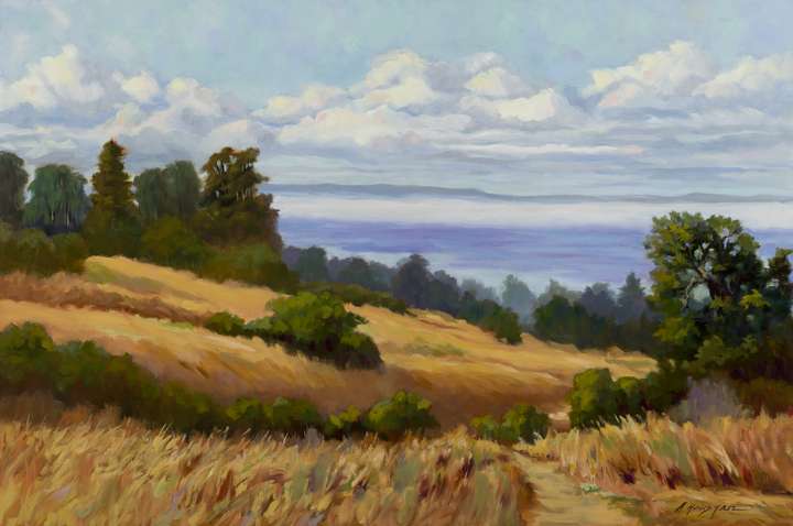 Above the Bay, 24x36, oil on linen