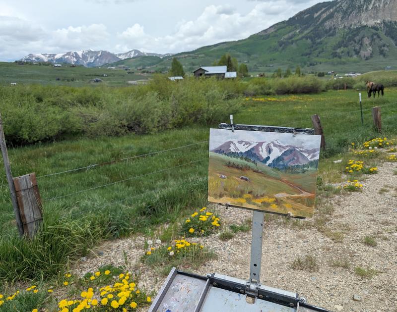 First painting at Crested Butte