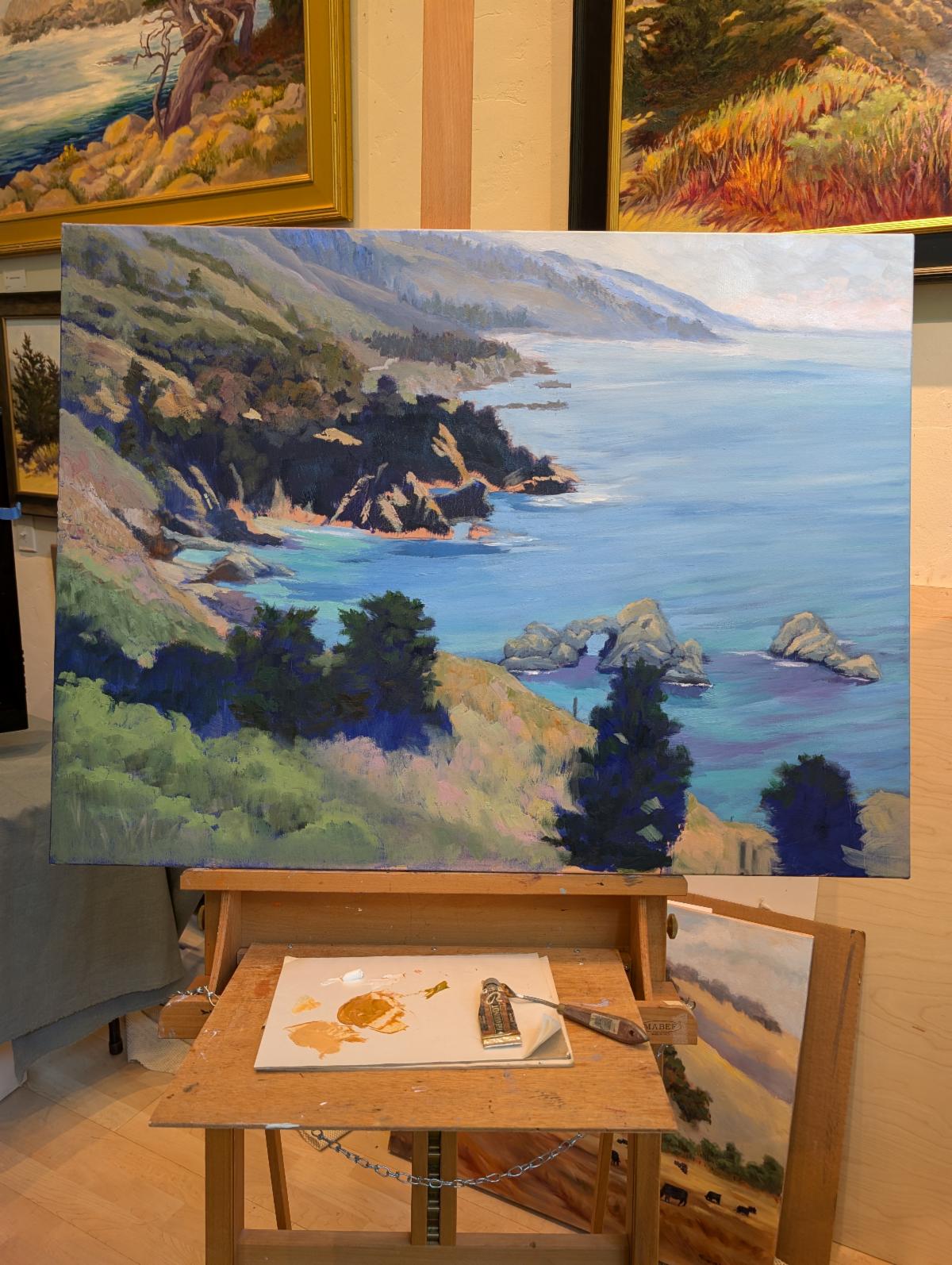Blue Sky Day 30x40 oil in progress