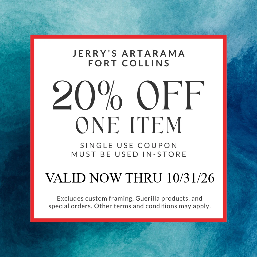 Coupon and Workshop at Jerry’s Artarama in Fort Collins