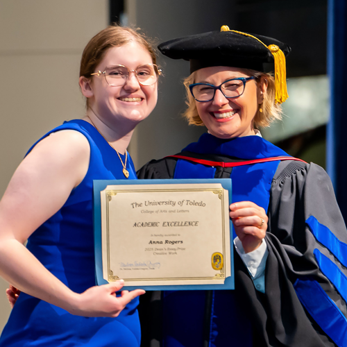 Anna Rogers and Dean Melissa Gregory