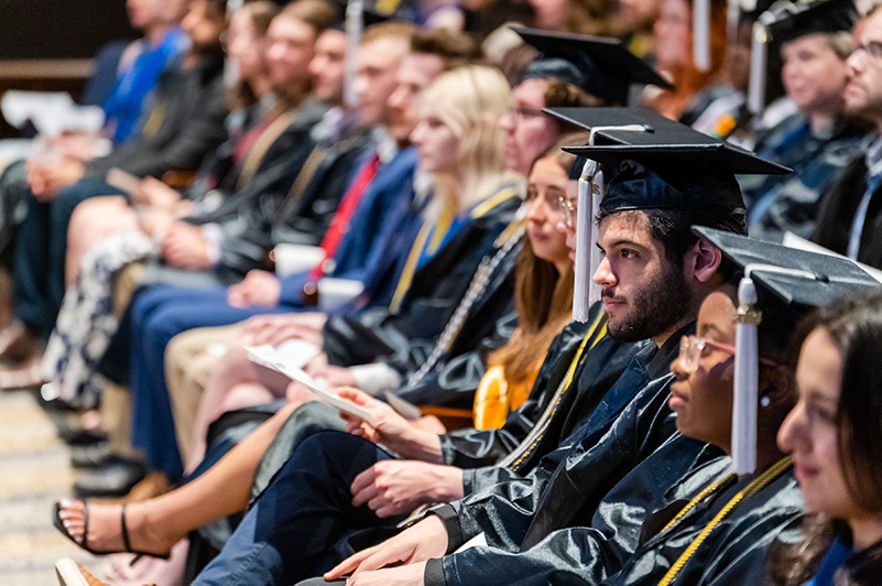 Group shot of UToledo students attending the 2025 CAL Honors and Awards Ceremony