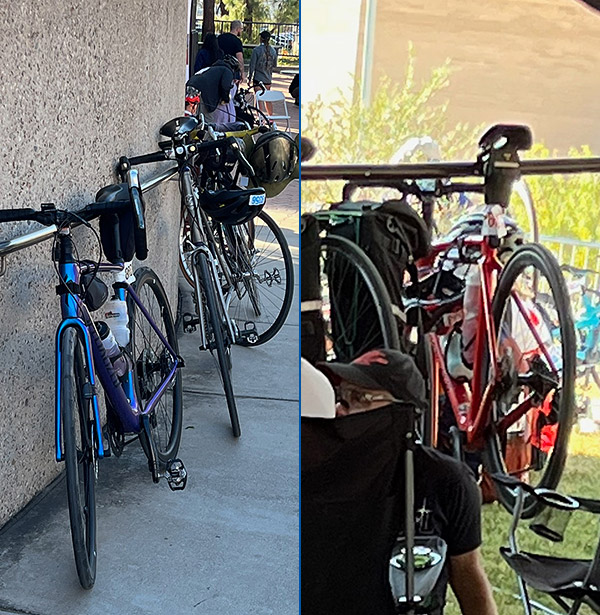Bikes at rest