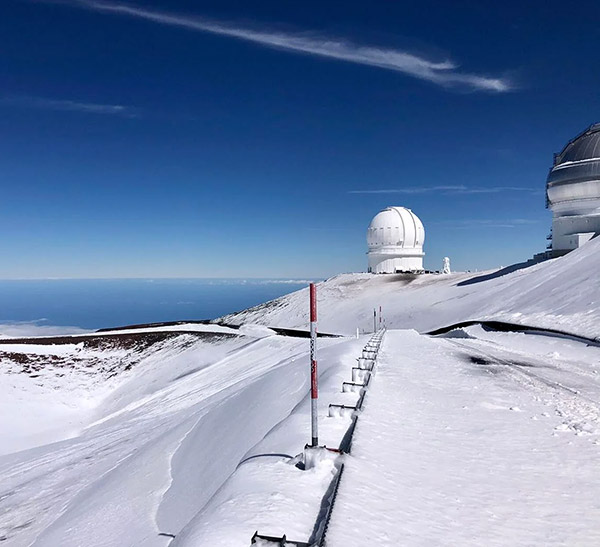 Snow on Mauna Kea