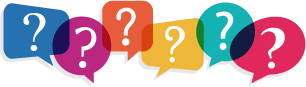 Question marks in thought bubbles