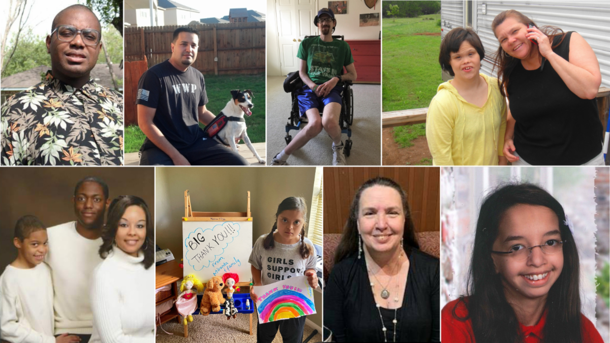 collage of different DRTx clients over the past few years