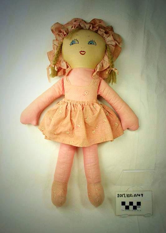This cloth doll belonged to the Cottle/Lester family.
Photo courtesy of Martial Cottle Park Collections