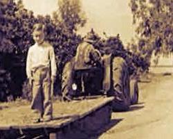 William Dreisbach helped on his family's farm as a child
Photo courtesy of William Dreisbach