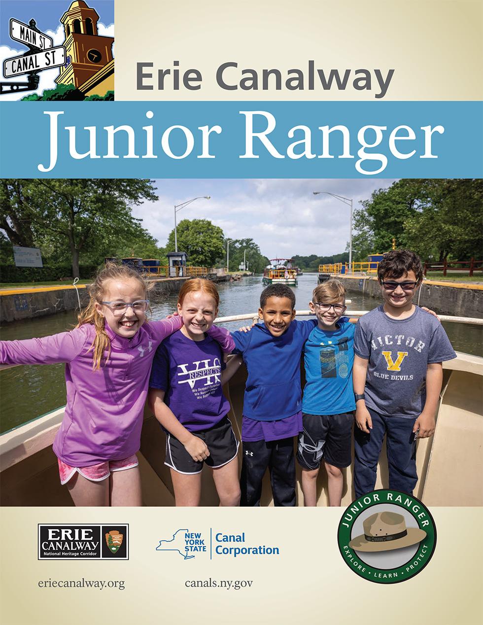 Erie Canalway Junior Ranger activity booklet cover