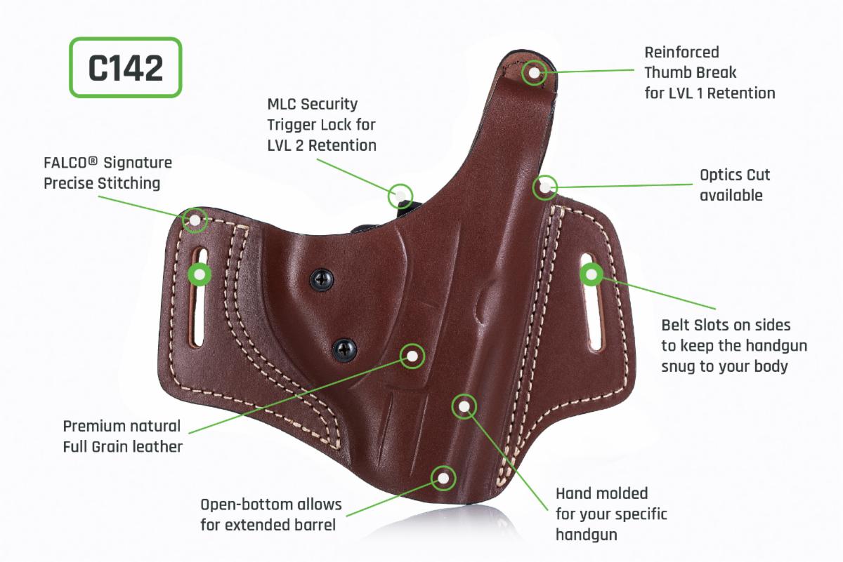 FALCO Holsters - C142 OWB Level 2 Retention