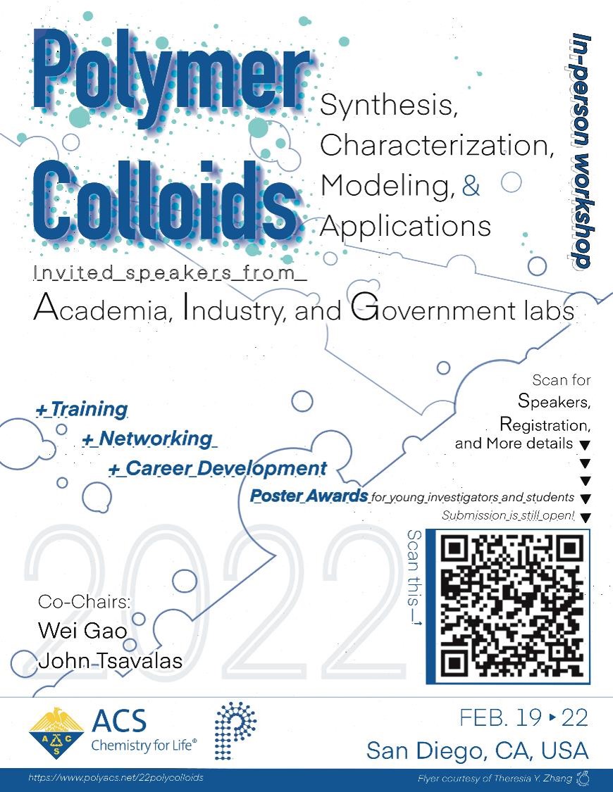 Polymer Colloids 2022, program is now available. Register now!
