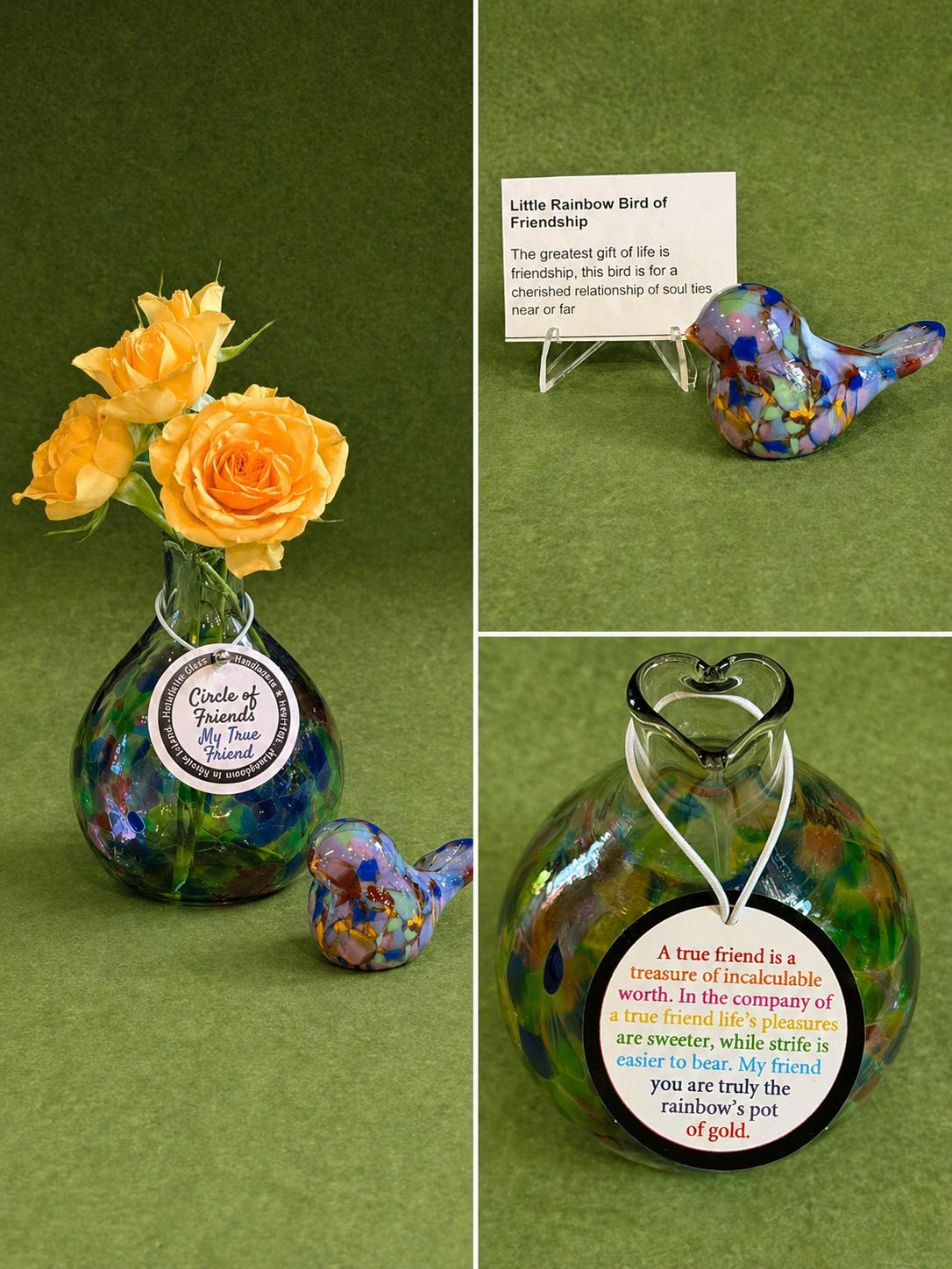 Friendship Vase and Bird Set