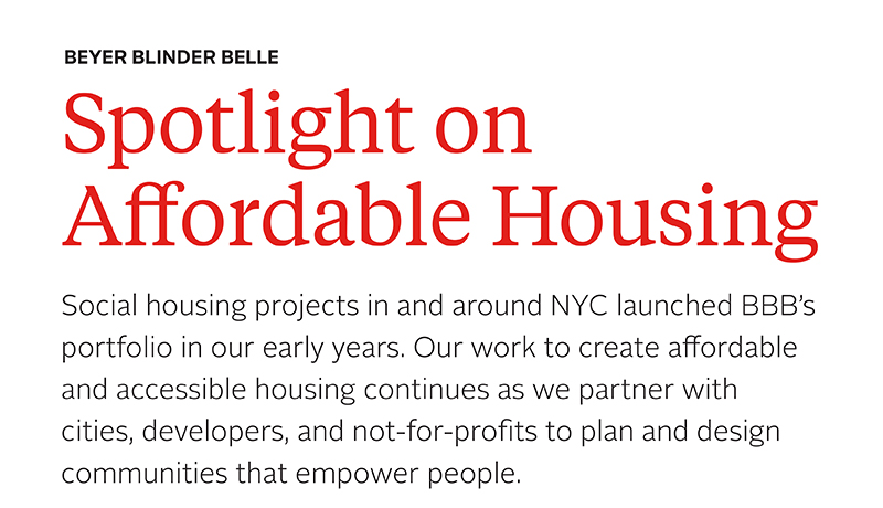Spotlight on Affordable Housing