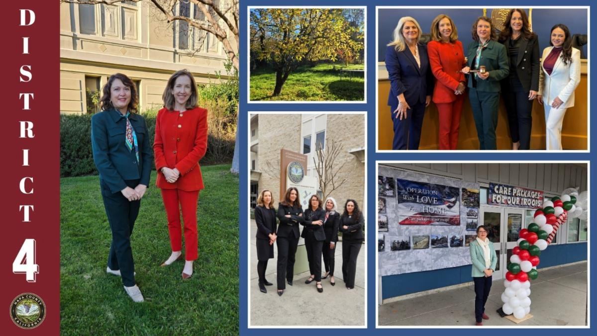 Collage of pictures of Supervisor Manfree and the other Supervisors