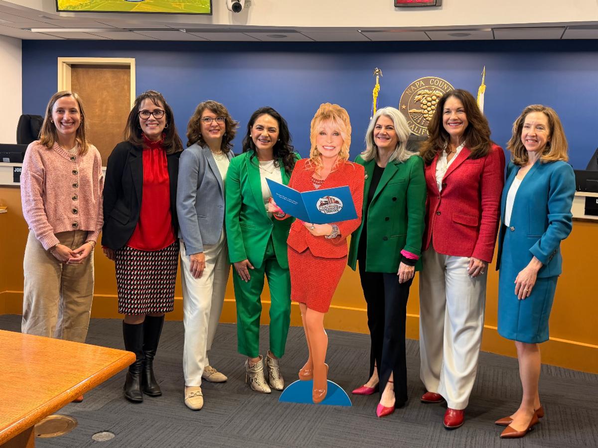 Board of Supervisors with Dolly Parton's Cutout
