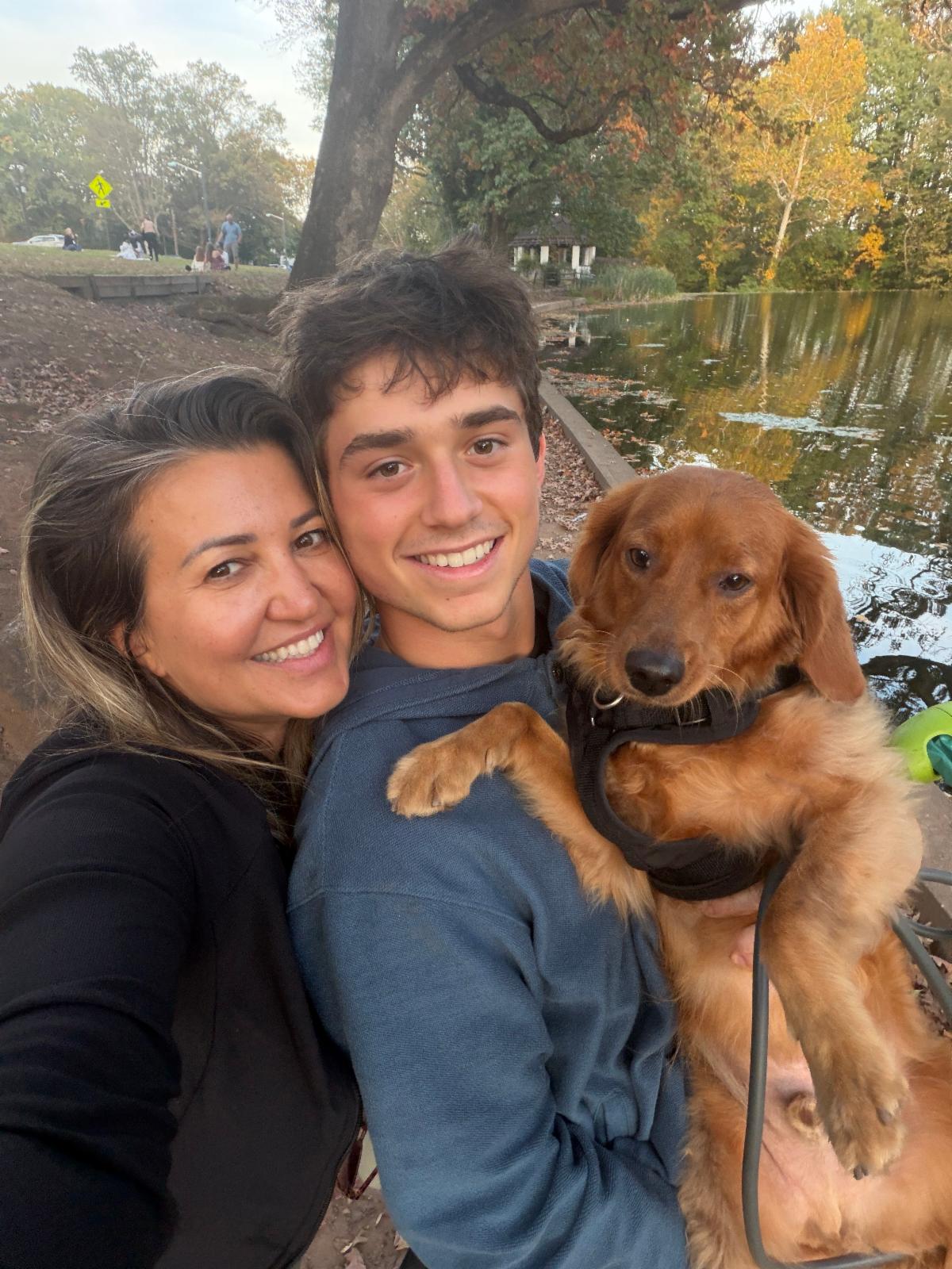 Echo Lake Park with family and dog