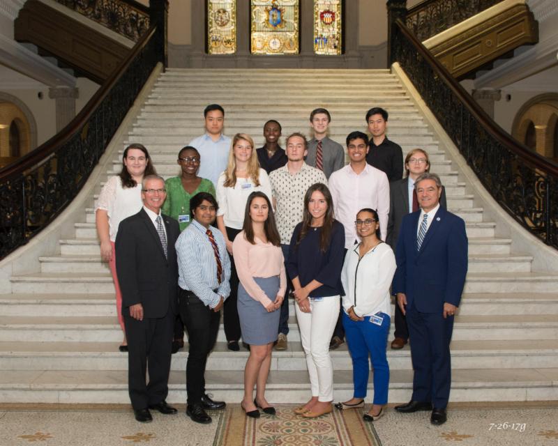 2017 CO summer interns at the State House