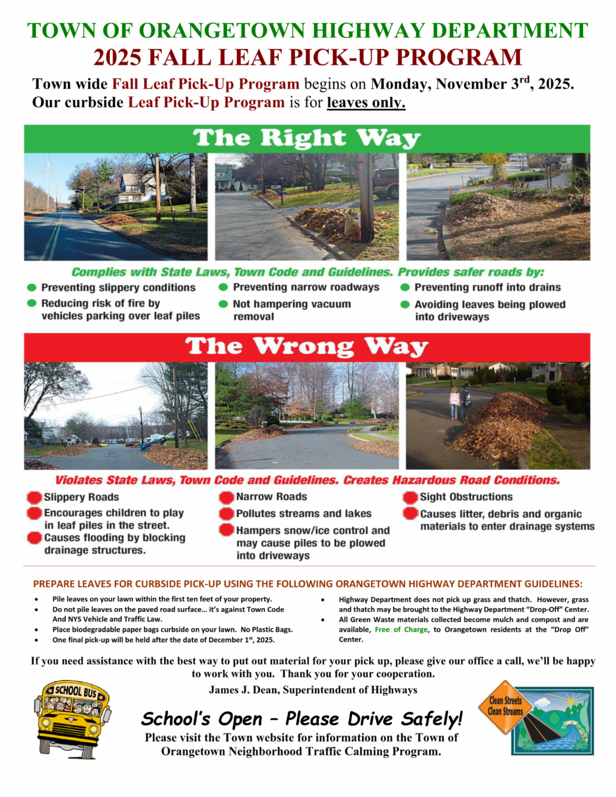 Updates from the Orangetown Highway Department