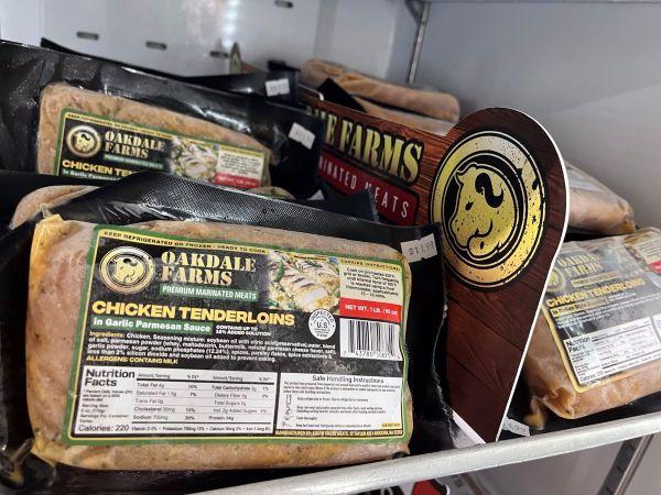 Picture of packaged Oakdale Farms chicken tenderloins