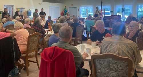 WBFD Battery Safety talk with COA seniors