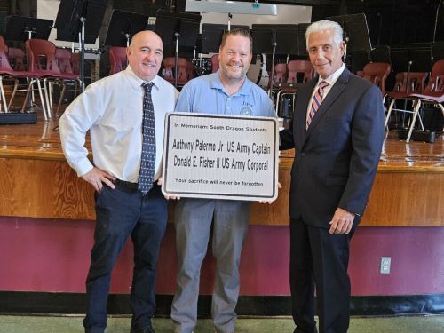 Stapleton Hill and Griffith Present Heroes Plaque