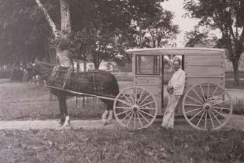 Milk delivery truck