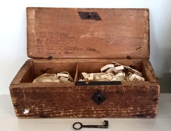Jury box, Juror box, Juror's box, town clerk, 1887, bridgewater, B,