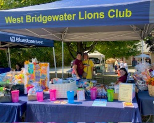West Bridgewater Lions Club Table at the Fall Harvest Festival
