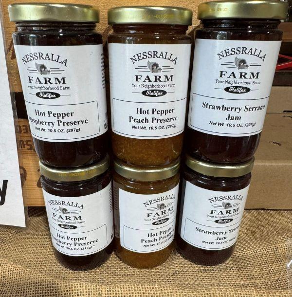 Jars of jams and preserves
