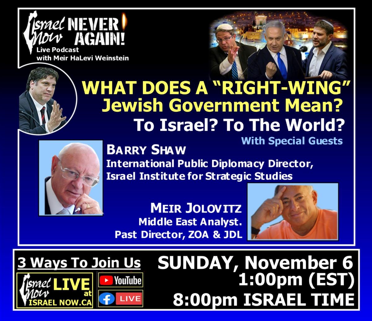 Join The Israel Now Campaign To Explain The Meaning Of A Right Wing 