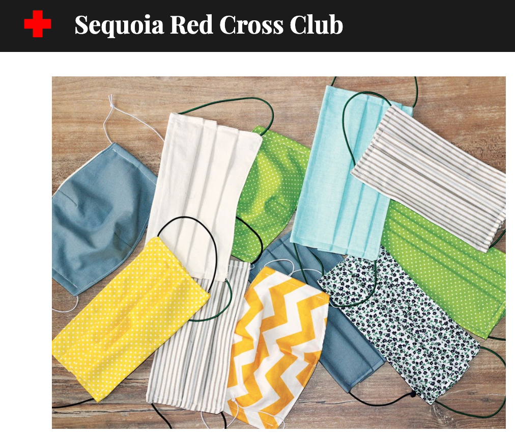 Red Cross Club mask drive