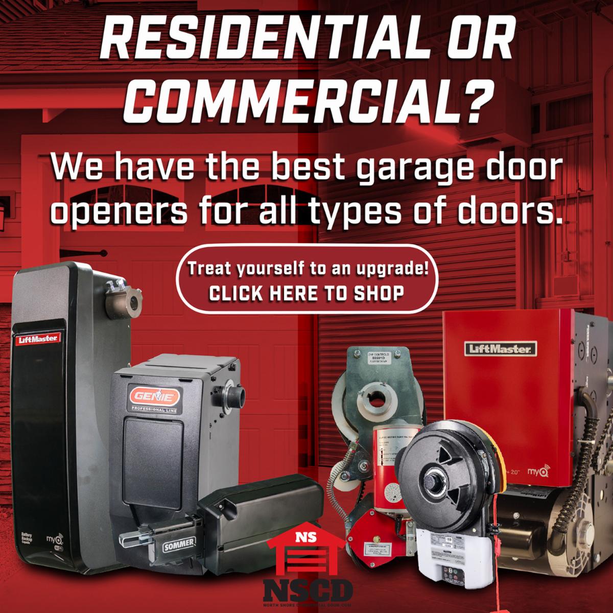 💥 NorthShore's Openers Lift Your Garage Door to New Heights! North Shore Commercial Door