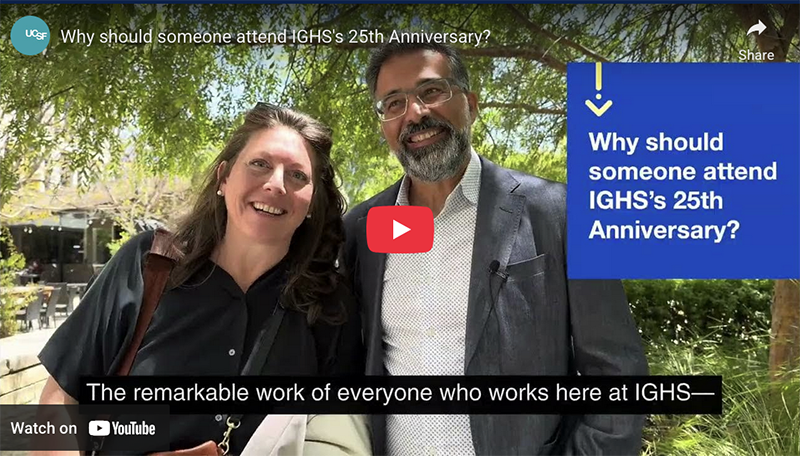 IGHS Executive Director Payam Nahid and UCSF Center for Global Nursing Director Rebecca Silver