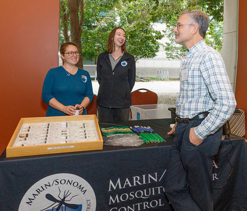 Marin Mosquito Control table at the launch