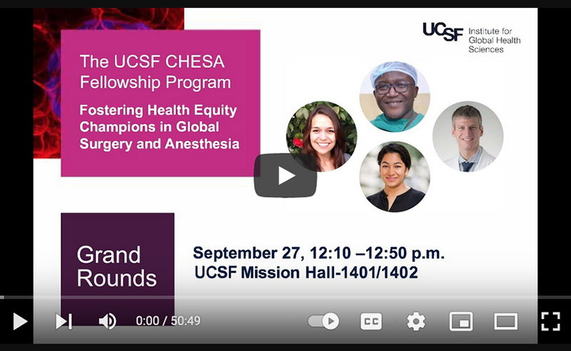 CHESA presentation cover showing four presenters