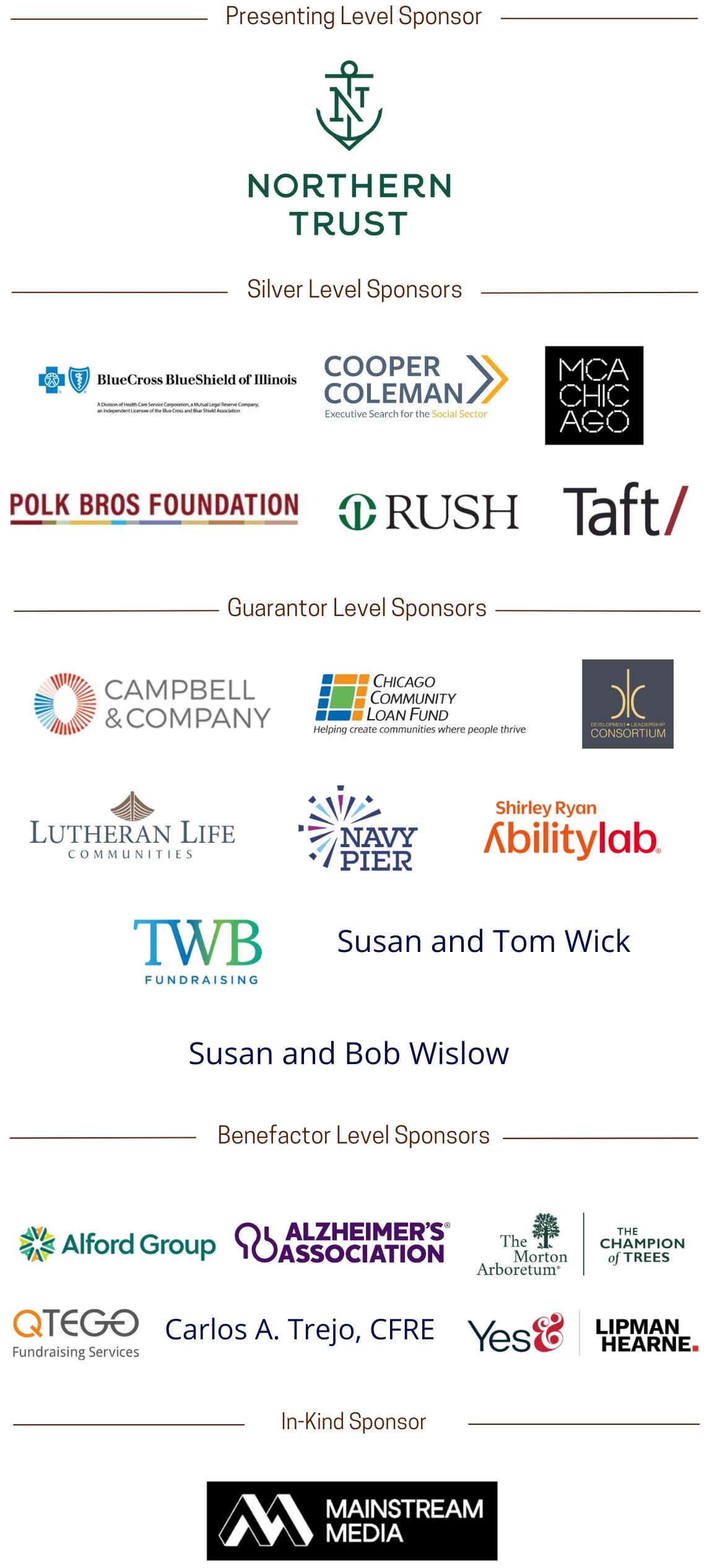 Annual Philanthropy Awards Sponsors