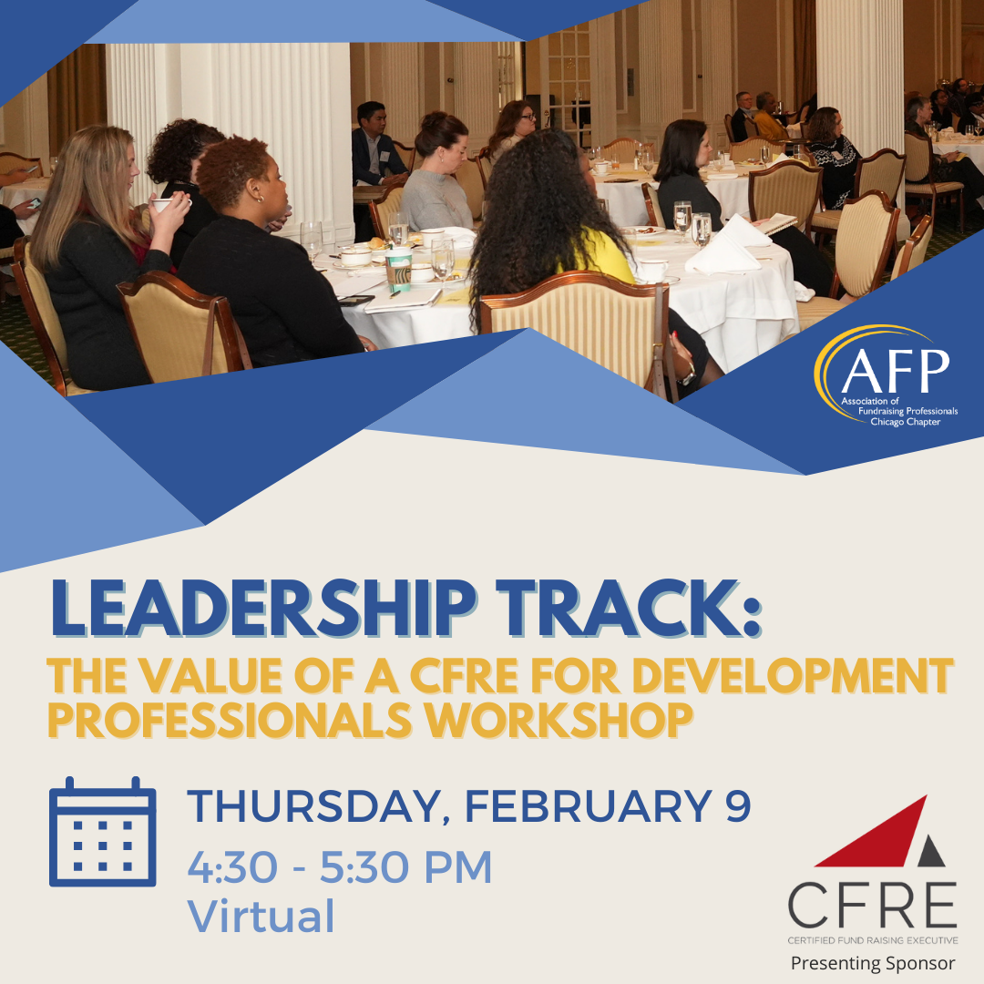 Feb 9 Workshop CFRE for Development Professionals