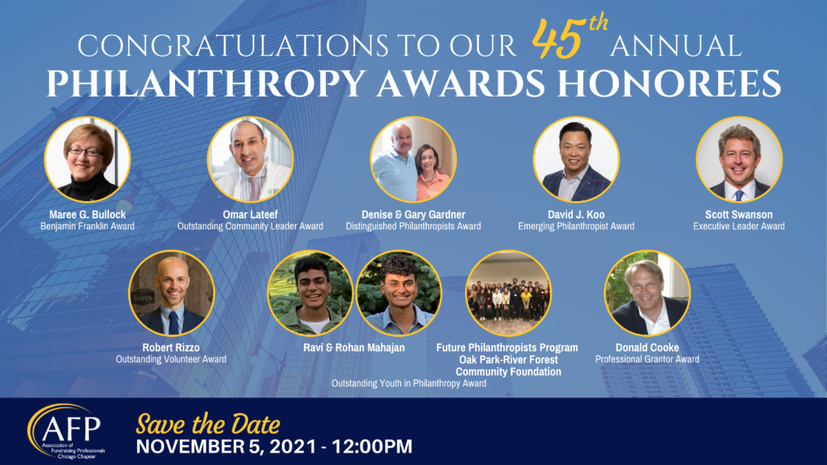 45th Annual Philanthropy Awards Honorees
