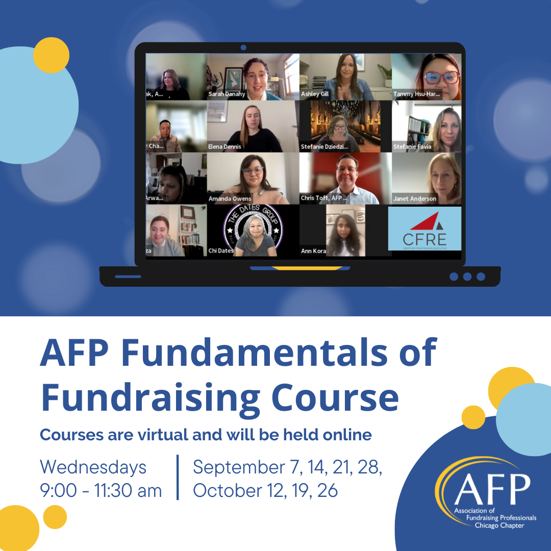 Fundamentals of Fundraising Course starts Sept 7th
