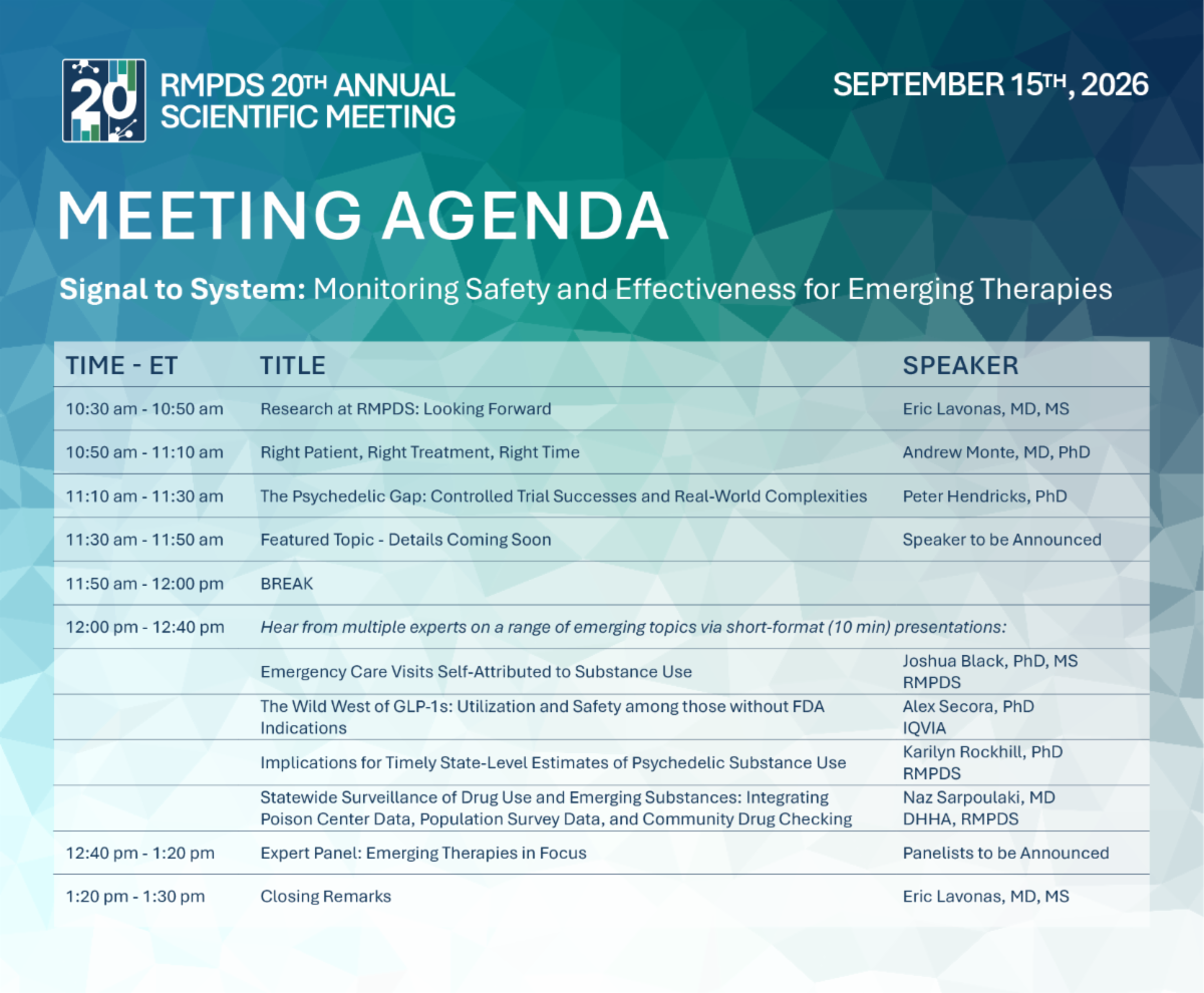 RMPDS 20th Annual Scientific Meeting Agenda