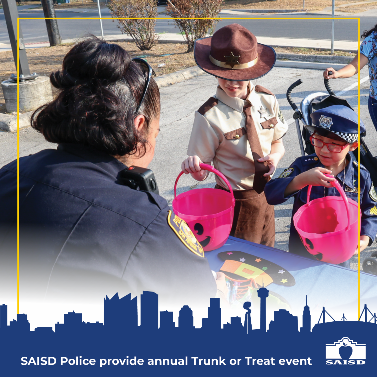 SAISD Police provide annual Trunk or Treat event