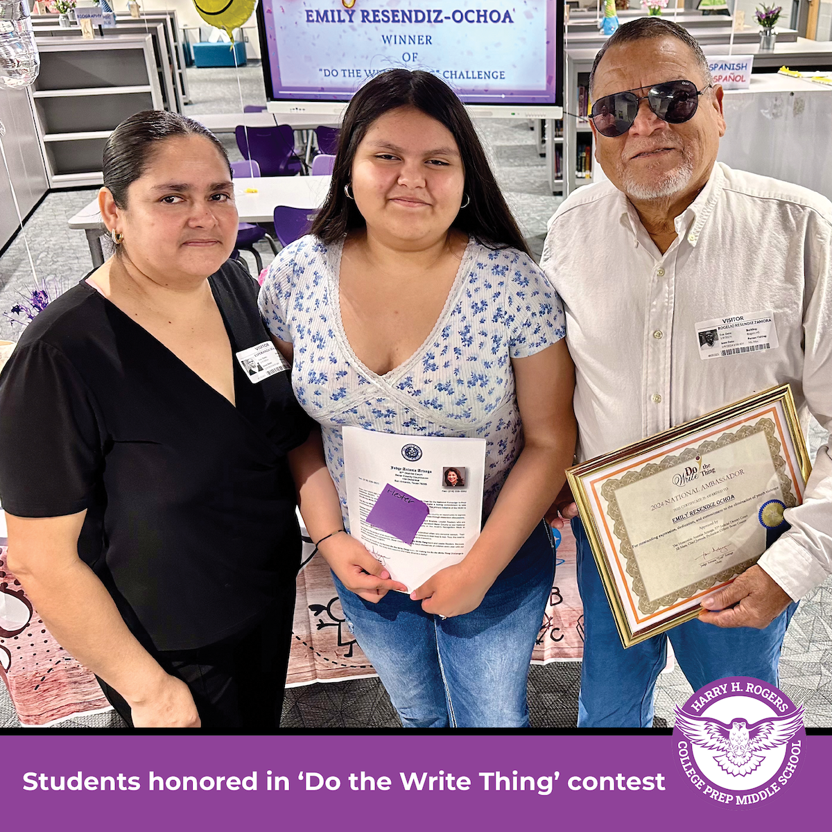 Students honored in 'Do the Write Thing' contest