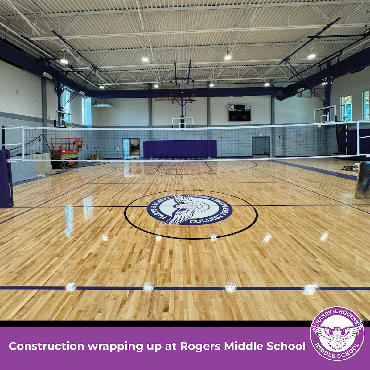 Construction wrapping up at Rogers Middle School