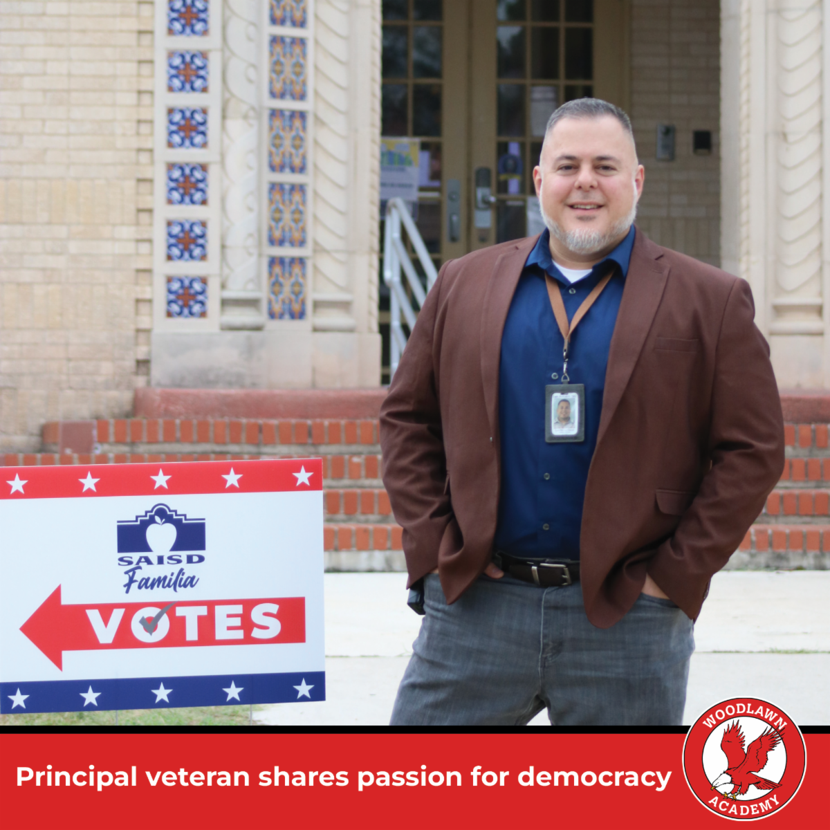 Principal veteran shares passion for democracy
