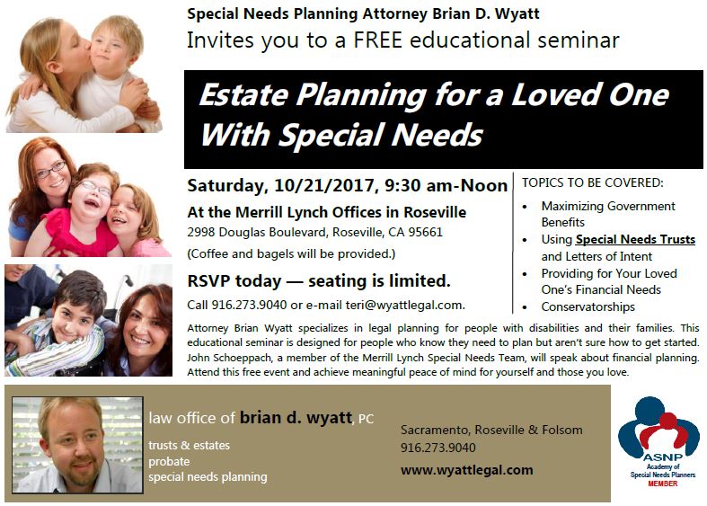 Estate Planning For Special Needs >> Special Needs Estate Planning Seminar Estate Planning For Special Needs >> Special Needs Estate Planning Seminar